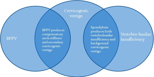 Overlapping nosological entities of vertigo